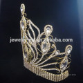 Tiara del oro de los cristales llenos plateados oro de la manera del metal de la manera para los hombres